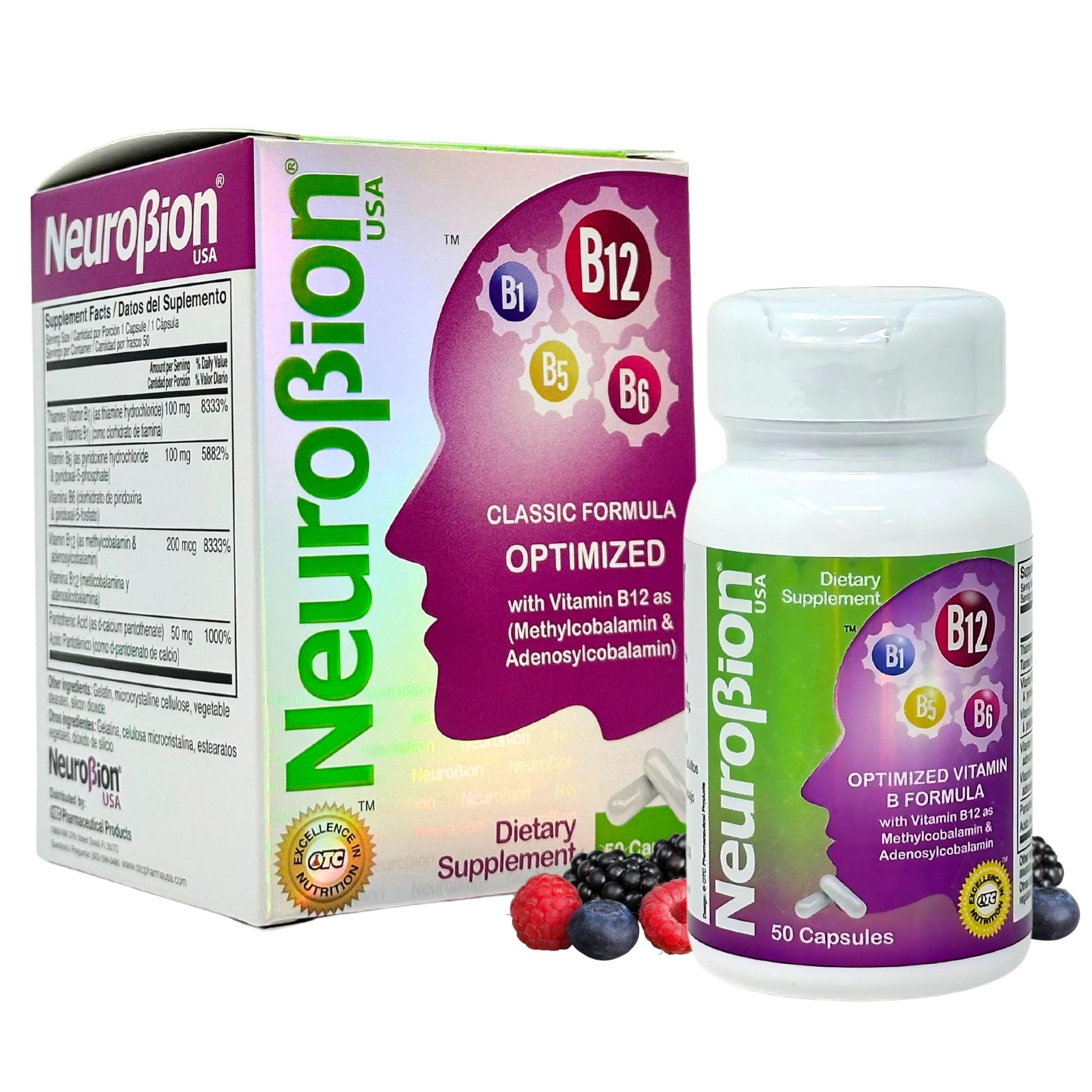 Neurobion Optimized B12 Supplement 5000 mcg front view