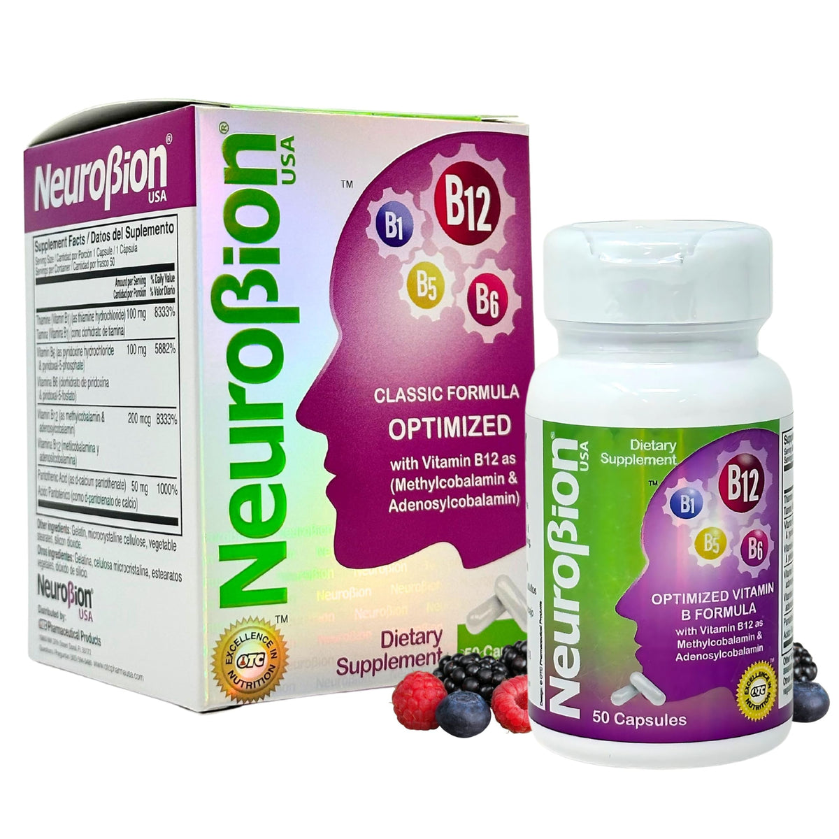 Neurobion Optimized B12 Supplement 5000 mcg front view