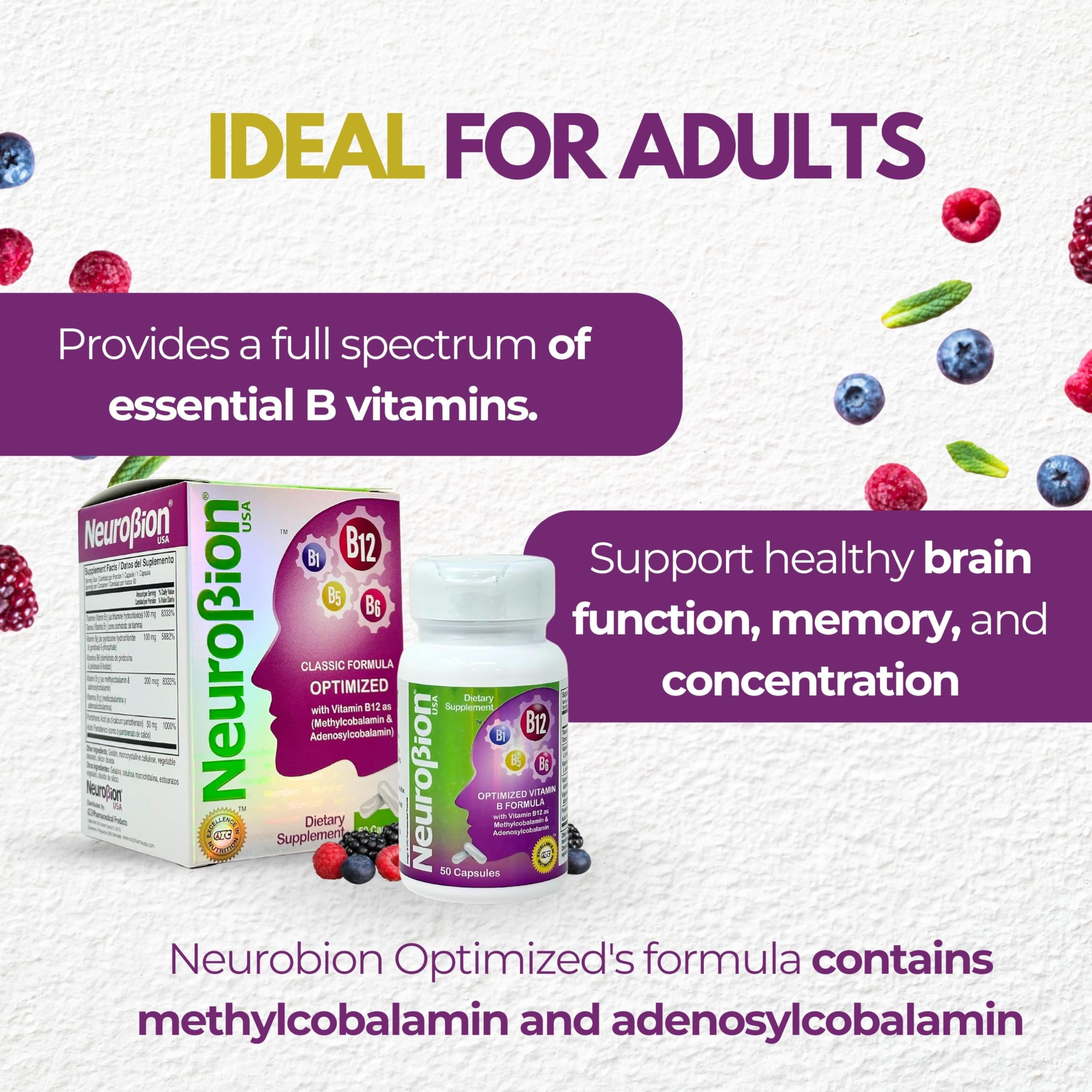 Neurobion Optimized B12 Supplement 5000 mcg in a lifestyle setting