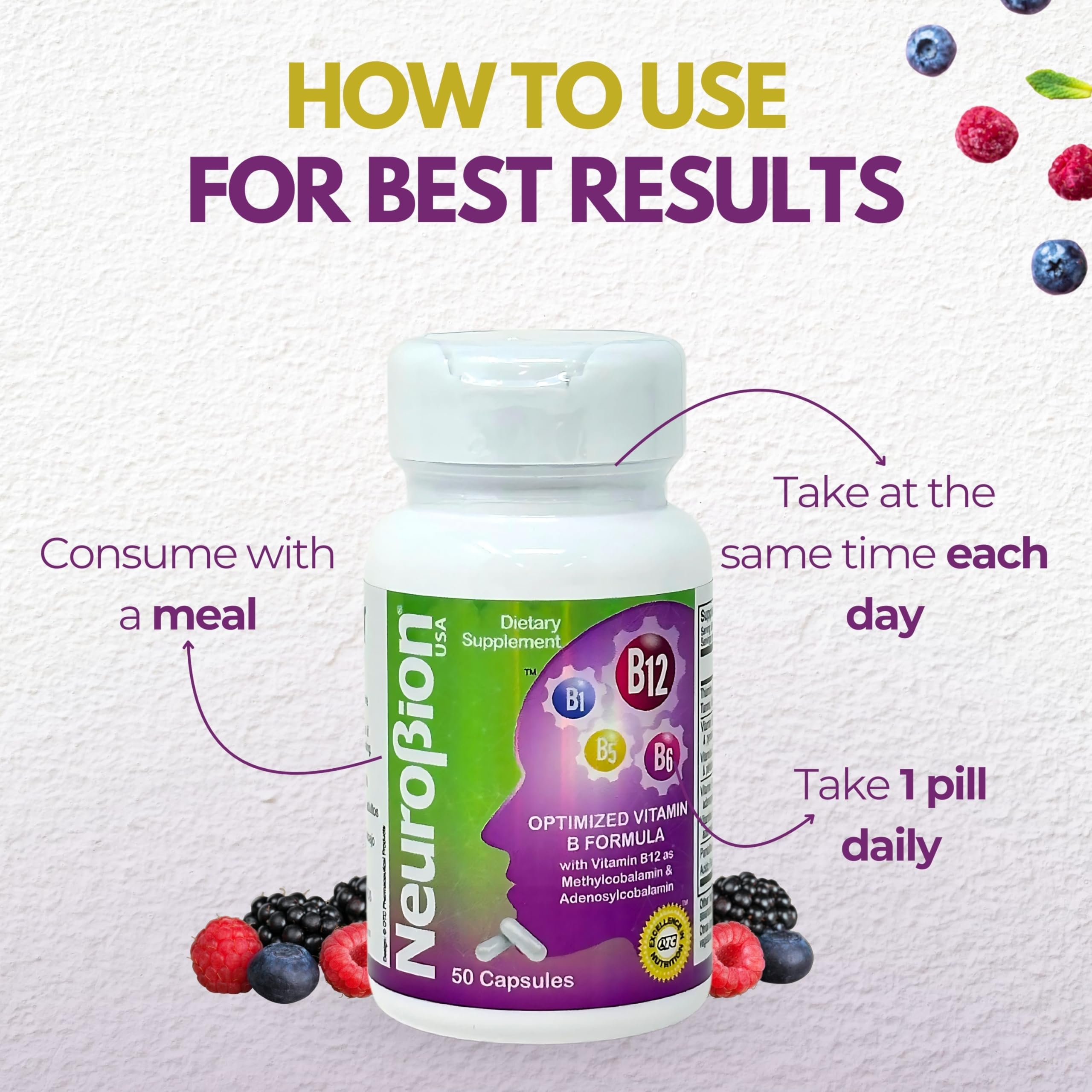 Neurobion Optimized B12 Supplement 5000 mcg with measuring spoon