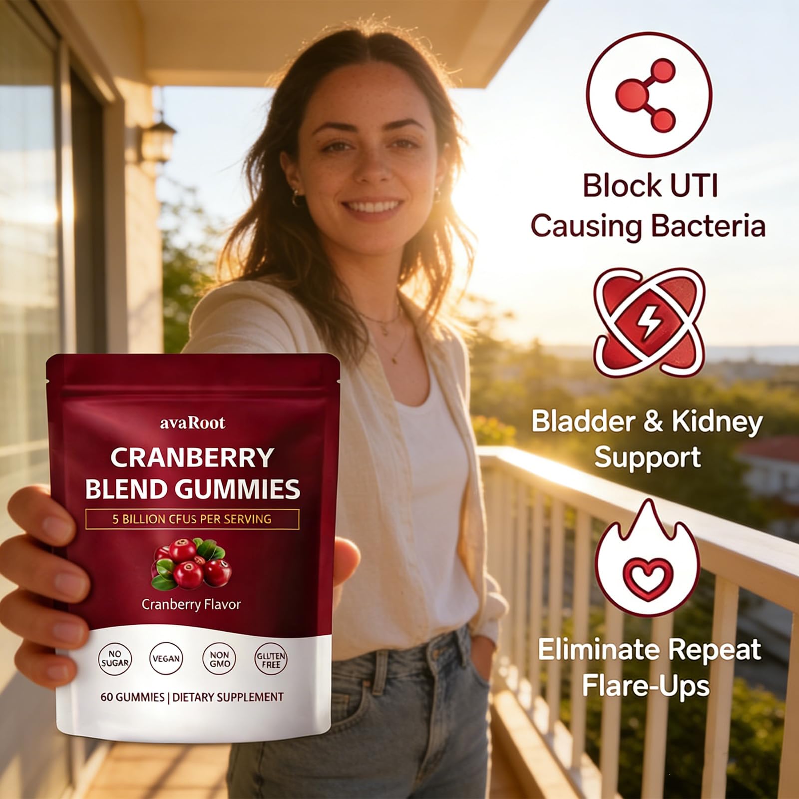 neurocept Cranberry Probiotics Vitamin C Gummies packaging