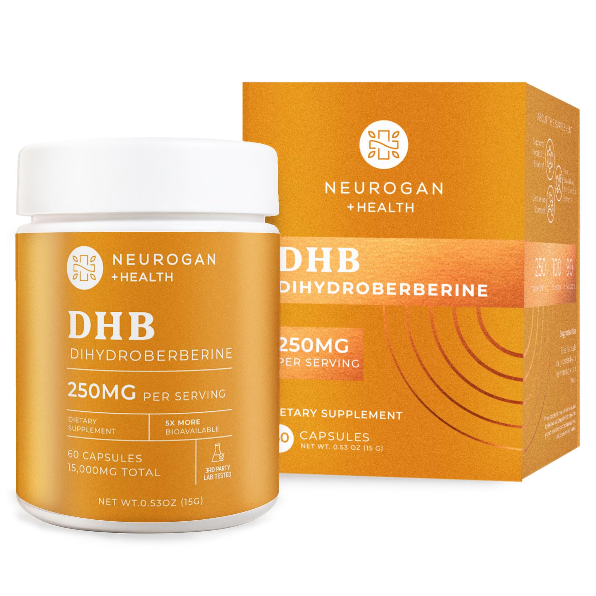 Neurogan Dihydroberberine Capsules front view with packaging