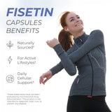 Neurogan Fisetin Supplement 500mg vegan capsules in a lifestyle setting