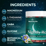 Neurolyfe Sleep Gummies bottle with 60 gummies