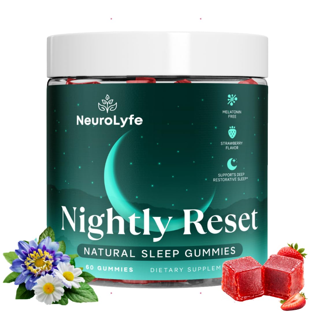 Neurolyfe Sleep Gummies strawberry flavour front view