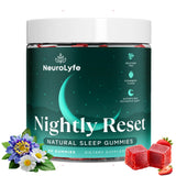 Neurolyfe Sleep Gummies strawberry flavour front view