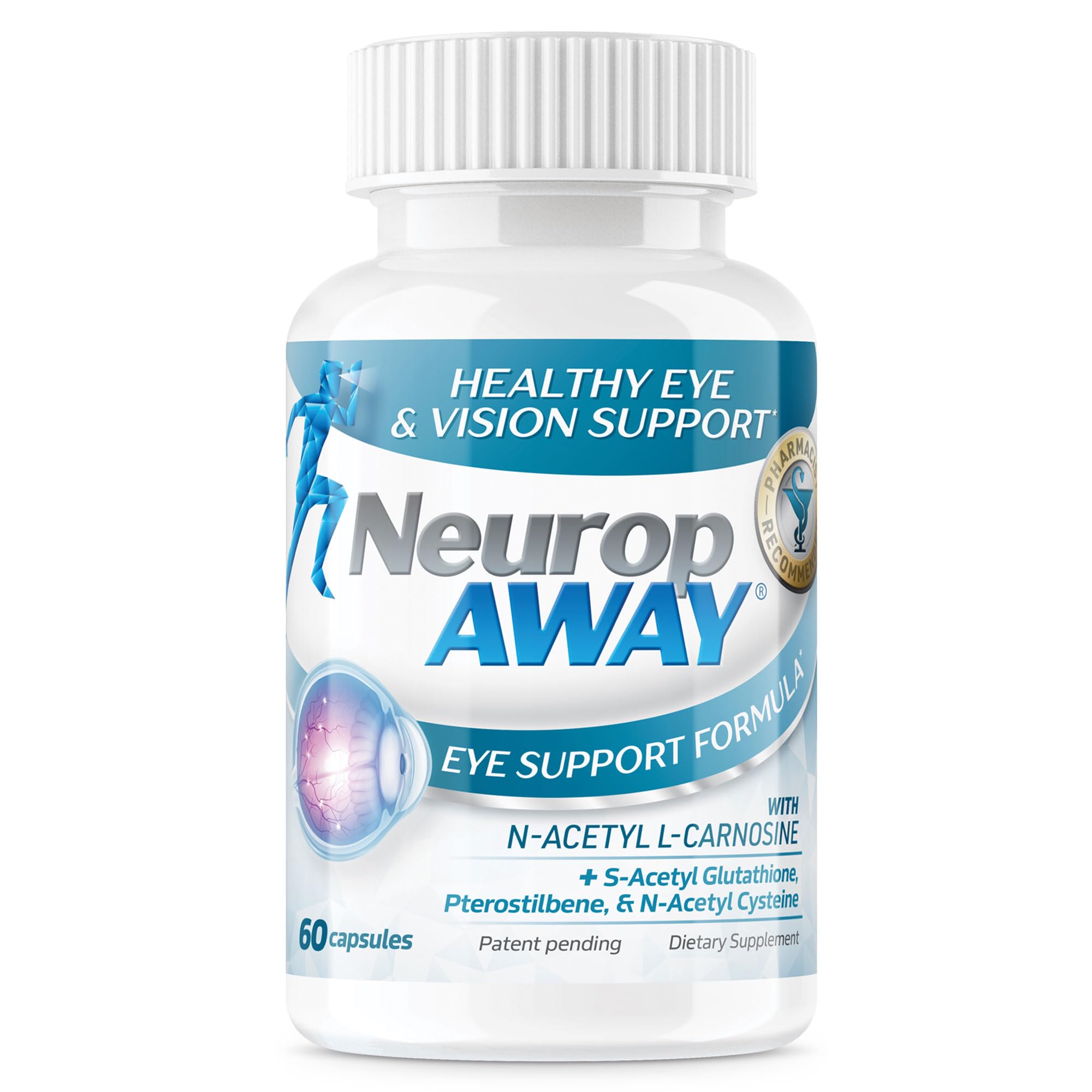 NeuropAWAY Eye Support Formula 91g bottle front view