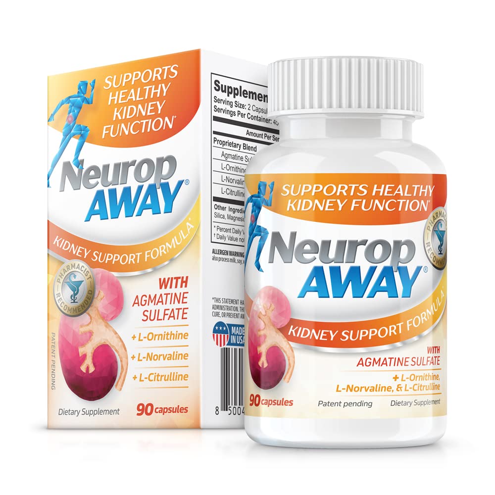 NeuropAWAY Kidney Support Formula front view of packaging