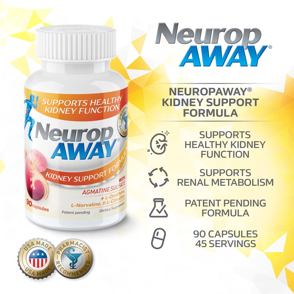 NeuropAWAY Kidney Support Formula with a measuring spoon