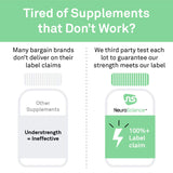 NeuroScience Adrenal Support Capsules with ingredients list close-up
