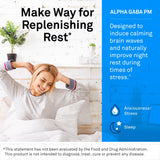 NeuroScience Alpha Gaba PM Sleep Supplement side view with dosage information