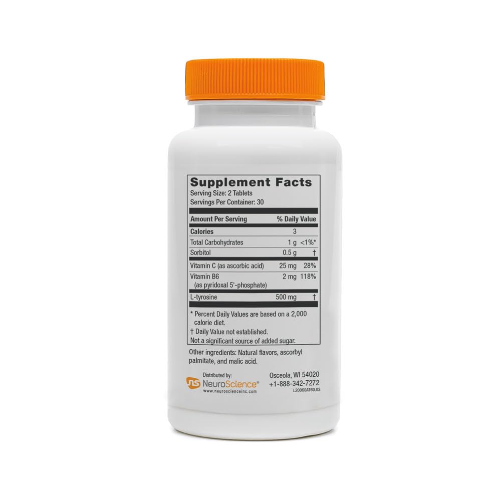 NeuroScience Chewable Brain Health Supplement with a measuring spoon