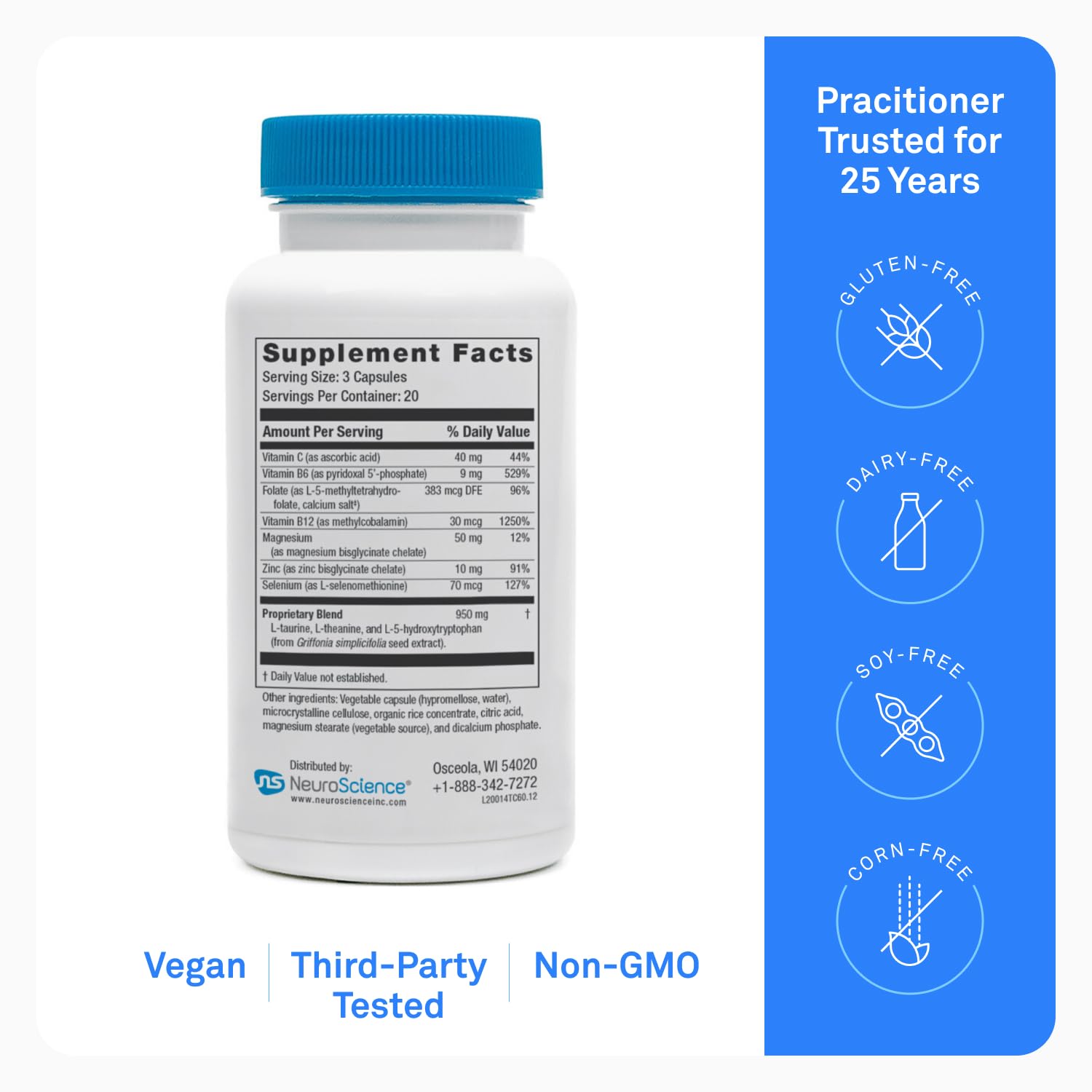NeuroScience TravaCor supplement with vitamins and minerals
