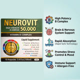 Neurovit B Complex ampoules arranged on table