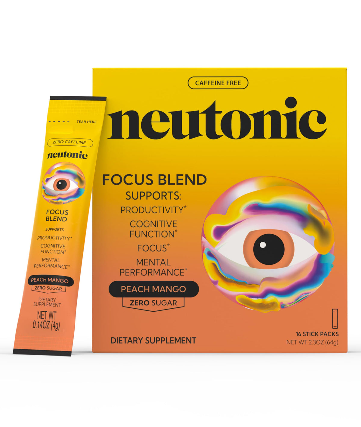 Neutonic Cognitive Support Supplement box with 16 stick packs