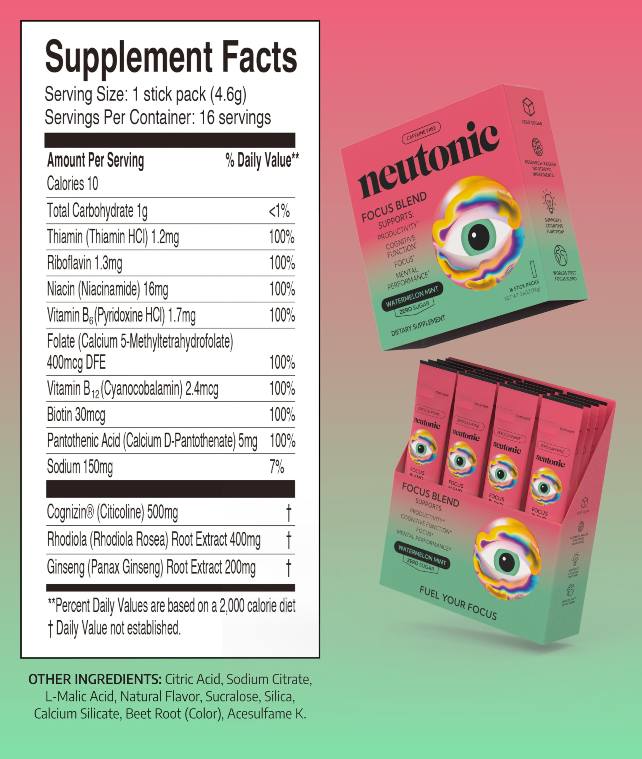 Neutonic Cognitive Support Supplement in a travel bag