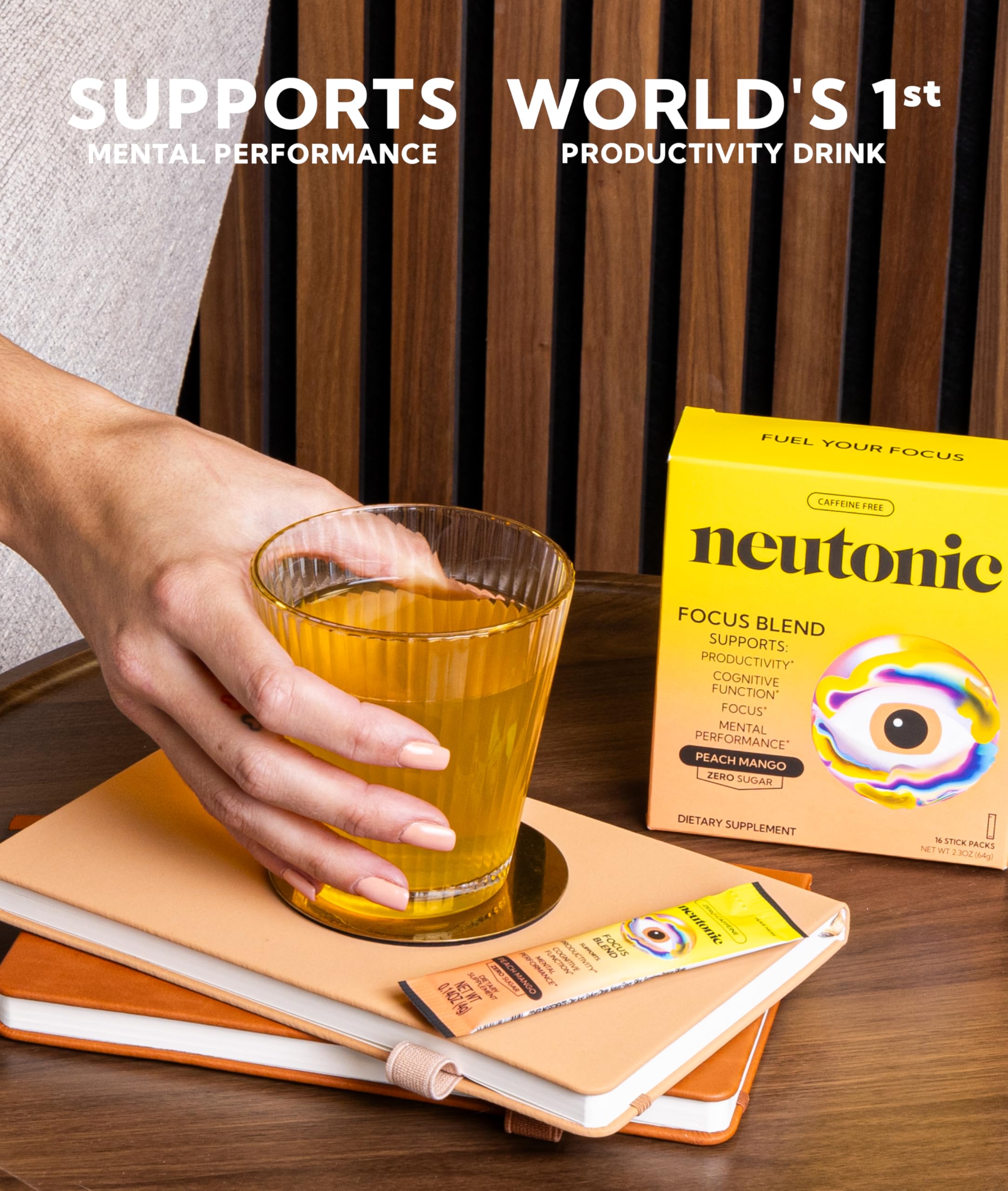 Neutonic Cognitive Support Supplement stick pack close-up