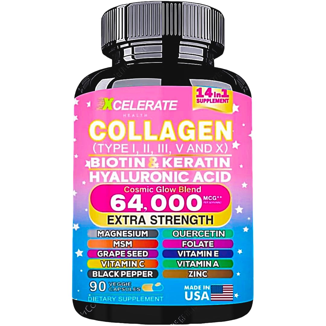 NeuVelleNutrition Multi-Collagen Peptides 5-in-1 Supplement front view