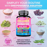 NeuVelleNutrition Multi-Collagen Peptides 5-in-1 Supplement with water