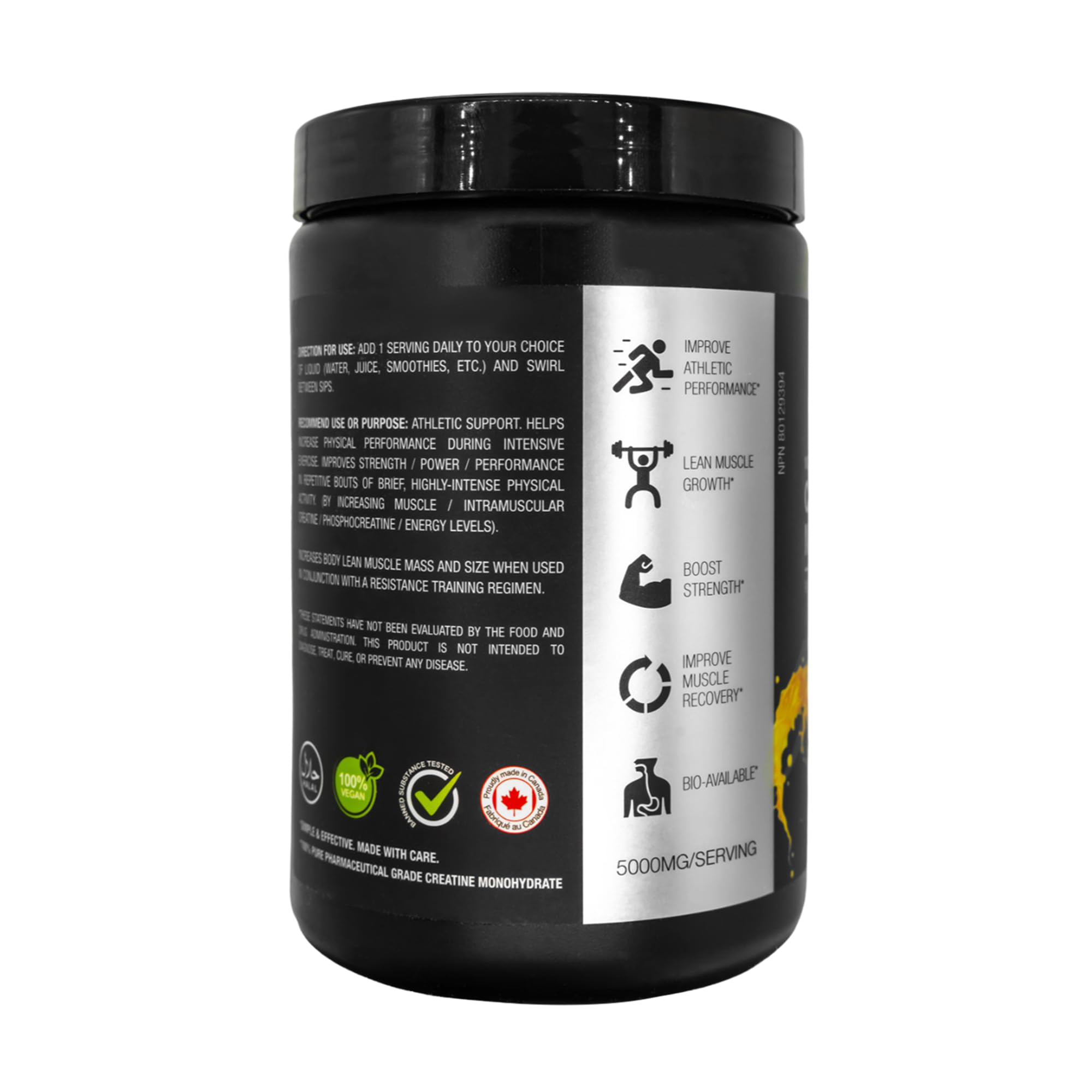 Neva Set Creatine Monohydrate nutritional information