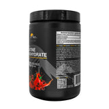 Neva Set Creatine Monohydrate Powder 495g container on a gym bench