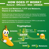 NEVISS 5-HTP Gummies 400mg natural banana flavour