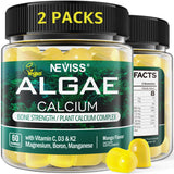 NEVISS Algae Calcium Gummies 600mg front view