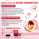 NEVISS Astaxanthin Softgels 24mg side view