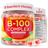 NEVISS B100 Complex Gummies front view with packaging