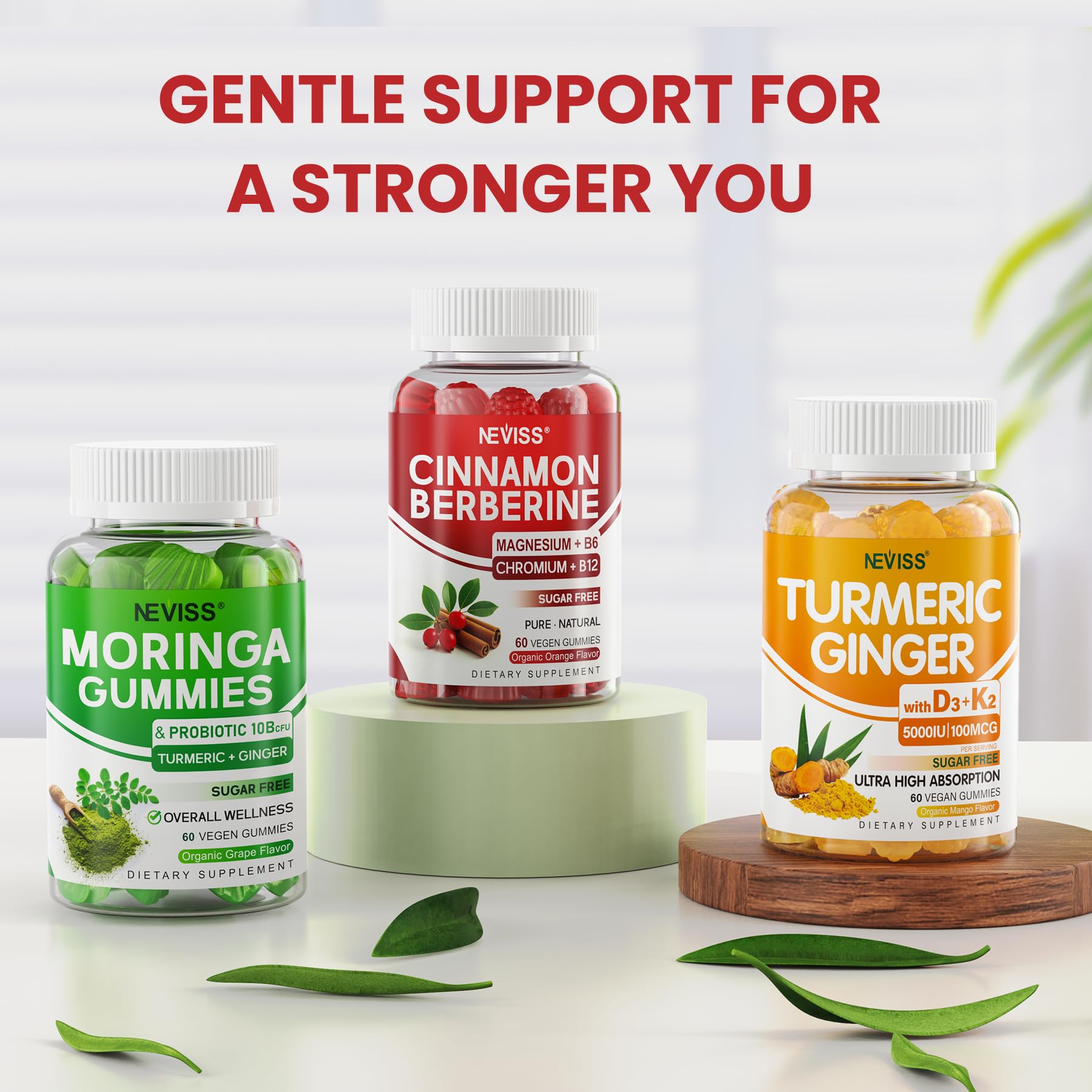 NEVISS Berberine HCl with Ceylon Cinnamon Gummies nutritional information