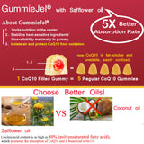 NEVISS CoQ10 Gummies 200mg gummies in a bowl