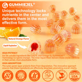 NEVISS CoQ10 Gummies 250mg gummies on a wooden table