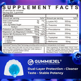 NEVISS EAA Gummies 445g side view showing gummies