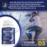 NEVISS Extra Strength Sleep Supplement 50mg Melatonin packaging