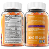 NEVISS Fiber Gummies 200g lifestyle scene with a glass of water