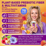 NEVISS Fiber Gummies 200g on a wooden table