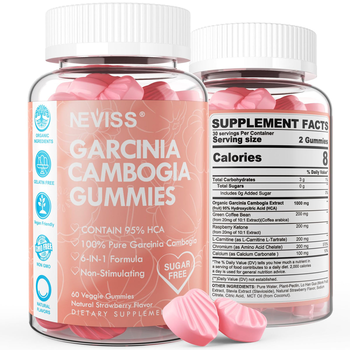 NEVISS Garcinia Cambogia Gummies packaging front view