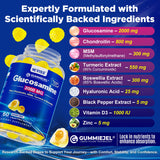NEVISS Glucosamine gummies close-up of liquid-filled centre