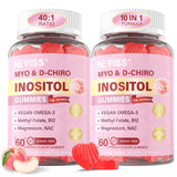 NEVISS Inositol Gummies bottle front view with 60 servings