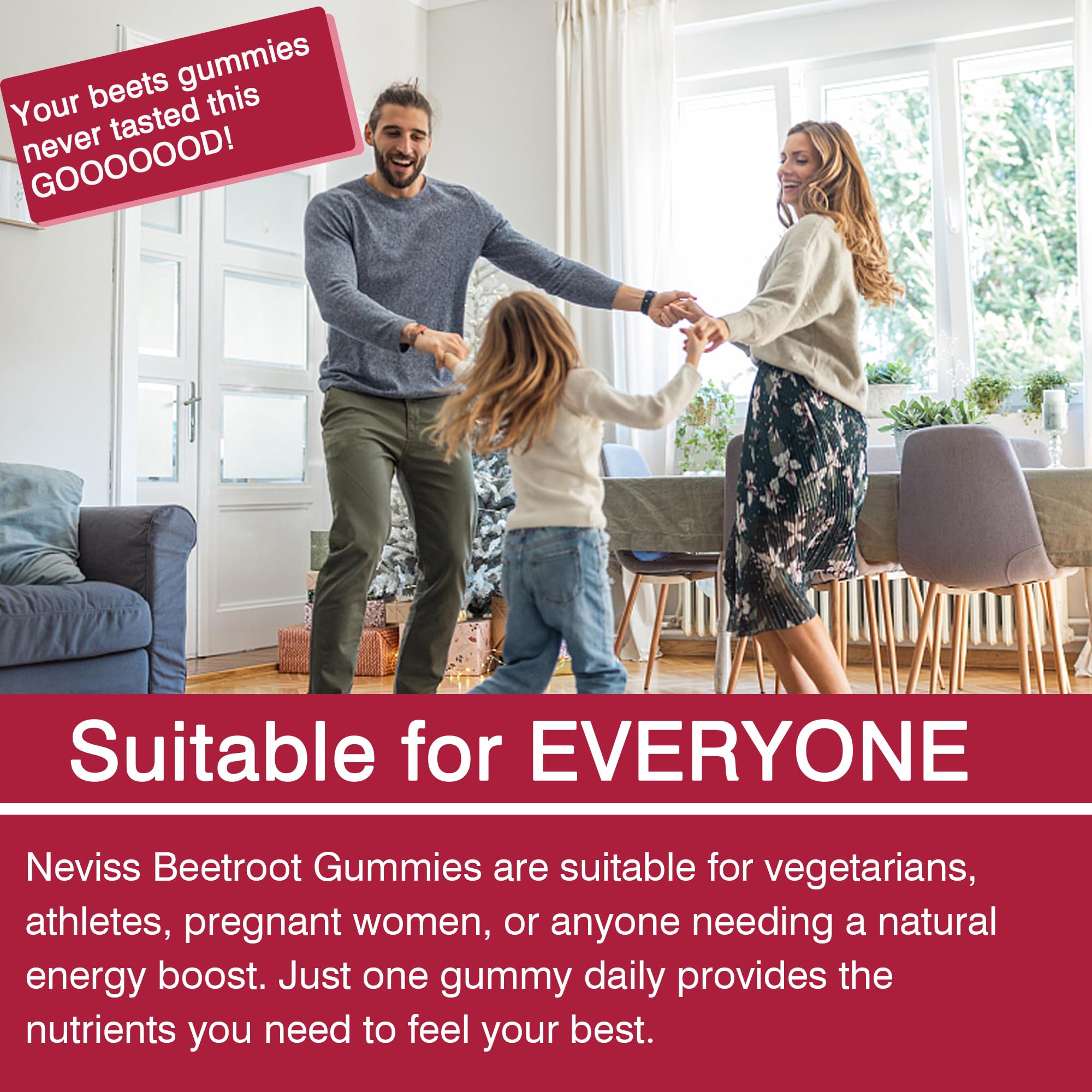 NEVISS Iron Gummies bottle with lid open