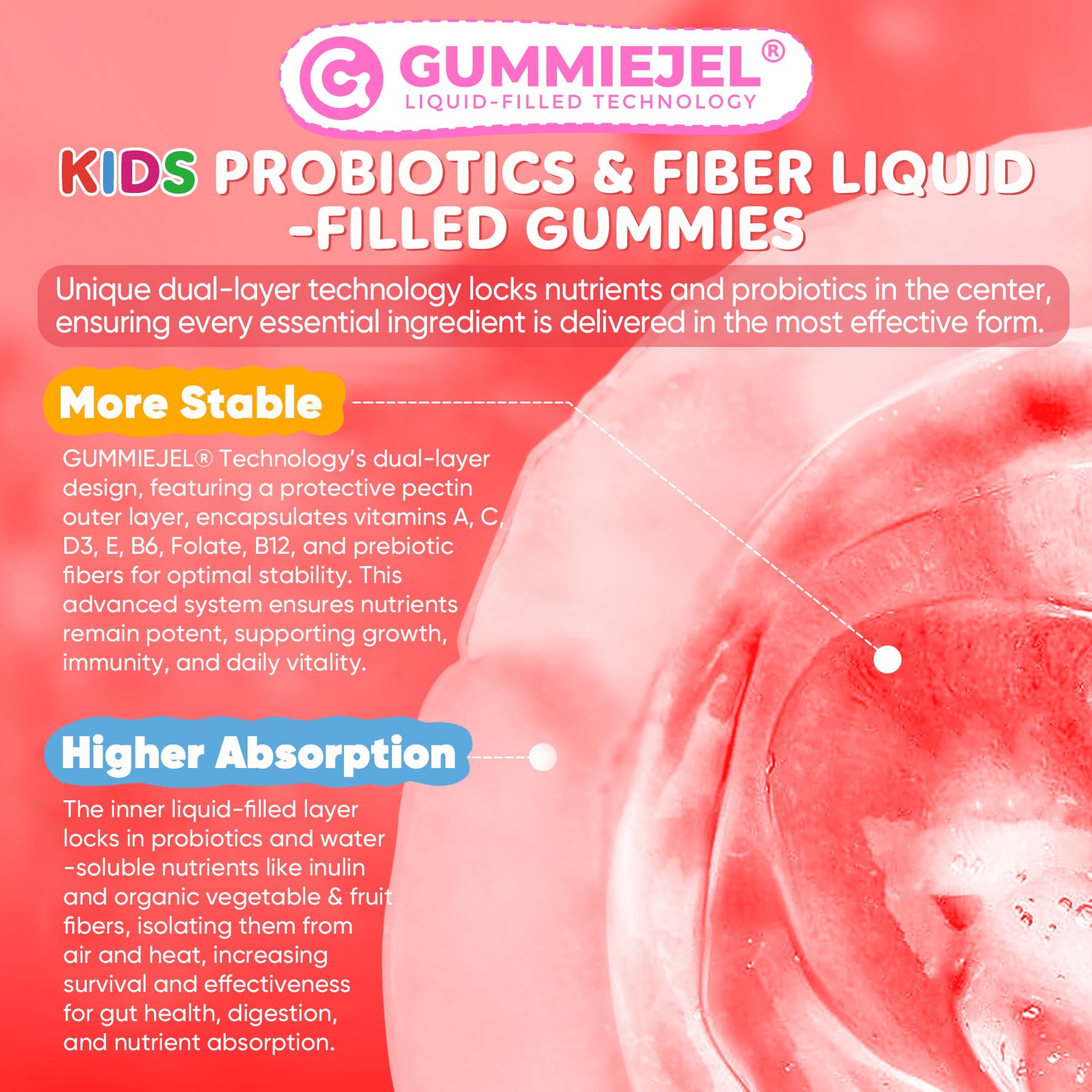 NEVISS Kids Probiotic Gummies bottle with a measuring spoon