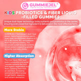 NEVISS Kids Probiotic Gummies bottle with a measuring spoon