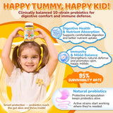 NEVISS Kids Probiotic Gummies showing dual-layer system