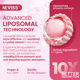 NEVISS L-Lysine Gummies with fresh strawberries