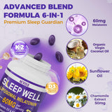 NEVISS Liposomal Melatonin 60mg capsules with a glass of water