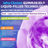NEVISS Liposomal Melatonin Gummies 30mg on a wooden table