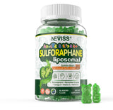 NEVISS Liposomal Sulforaphane Gummies front view with packaging