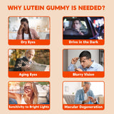 NEVISS Lutein Gummies on a wooden table