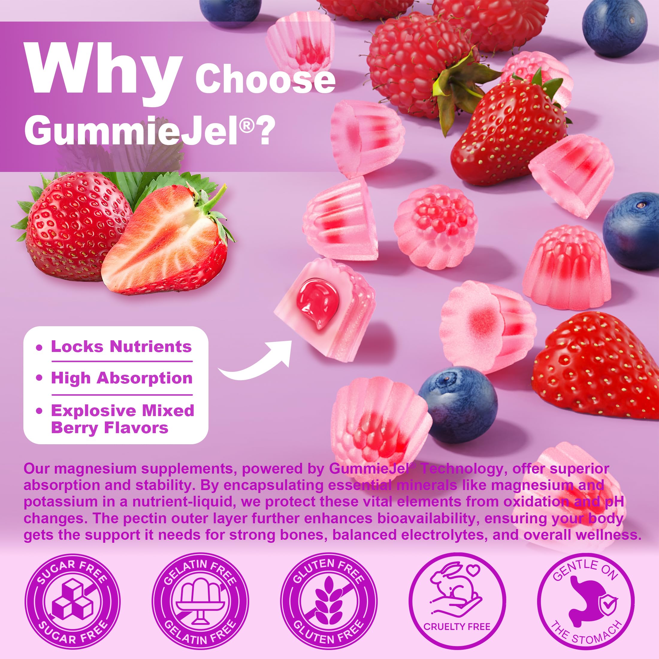 NEVISS Magnesium Complex Gummies bottle with lid open