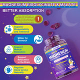 NEVISS Magnesium Gummies with a measuring spoon